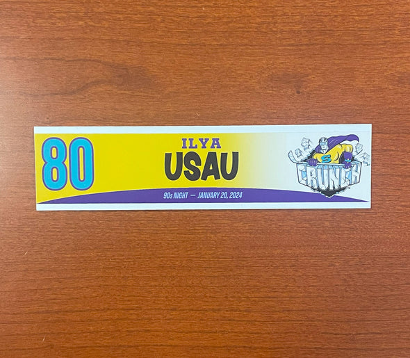 #80 Ilya Usau 90s Night Nameplate - 2023-24 Season