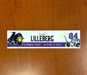 #84 Emil Lilleberg Wizarding Night Nameplate - 2023-24 Season