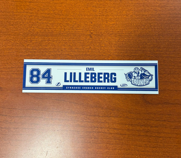 #84 Emil Lilleberg Home Nameplate 2024-25 Season