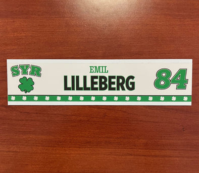 #84 Emil Lilleberg St. Patricks Day Nameplate