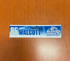 Signed #85 Daniel Walcott Calder Cup Playoffs Nameplate - 2025
