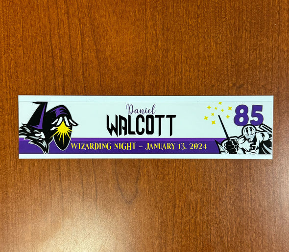 #85 Daniel Walcott Wizarding Night Nameplate - 2023-24 Season