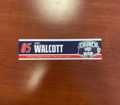 #85 Daniel Walcott Reverse Retro Nameplate - 2023-24 Season
