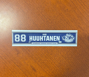 #88 Niko Huuhtanen Away Nameplate 2024-25 Season