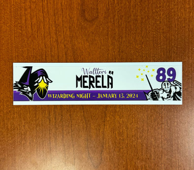 #89 Waltteri Merelä Wizarding Night Nameplate - 2023-24 Season