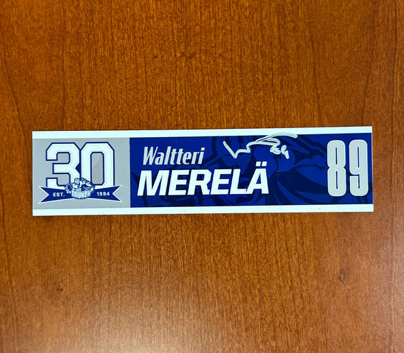 Signed #89 Waltteri Merelä 30th Nameplate 2023-24