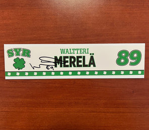 #89 Waltteri Merela Signed St. Patricks Day Nameplate