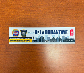 #8 Noah de la Durantaye First Responders Game Nameplate - April 12, 2025