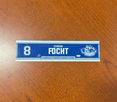 #8 Carson Focht Away Nameplate 2024-25 Season