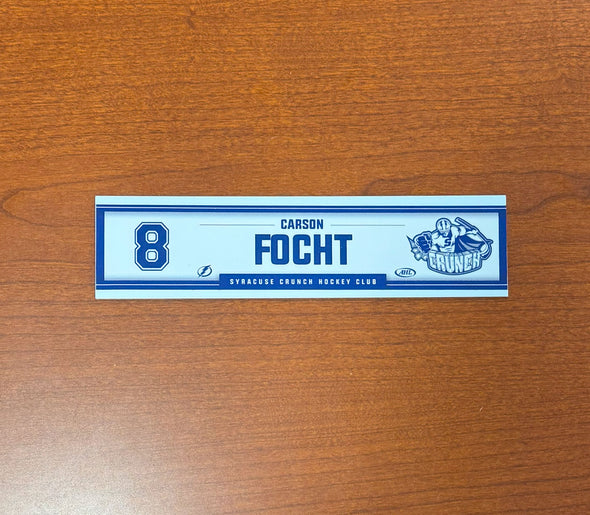 #8 Carson Focht Home Nameplate 2024-25 Season