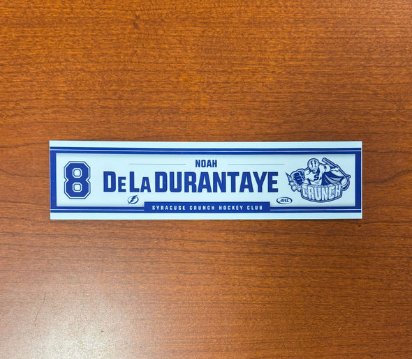 #8 Noah de la Durantaye Home Nameplate 2024-25 Season