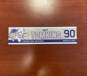 #90 Matt Tomkins Canal Mules Nameplate - March 30, 2024