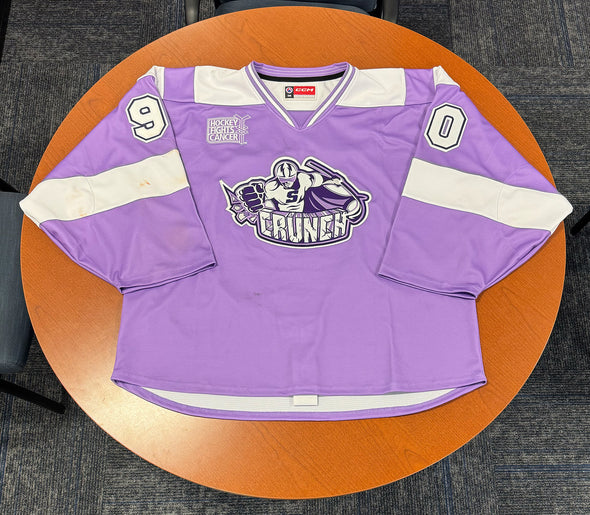 #90 Matt Tomkins Hockey Fights Cancer Jersey - November 30, 2024