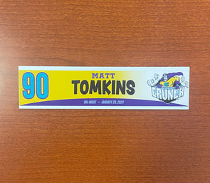 #90 Matt Tomkins 90s Night Nameplate - 2023-24 Season
