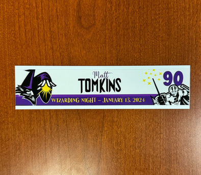 #90 Matt Tomkins Wizarding Night Nameplate - 2023-24 Season