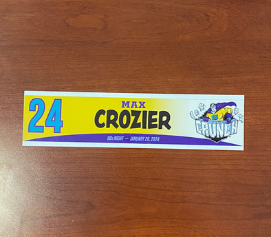 #24 Max Crozier 90s Night Nameplate - 2023-24 Season