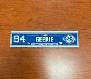 #94 Conor Geekie Away Nameplate 2024-25 Season