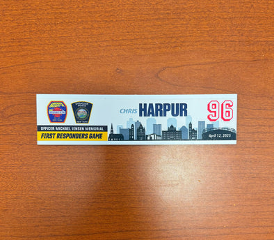 #96 Chris Harpur First Responders Game Nameplate - April 12, 2025
