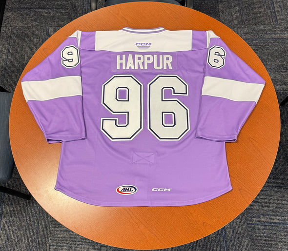 #96 Chris Harpur Hockey Fights Cancer Jersey - November 30, 2024