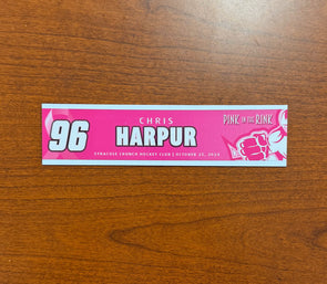 #96 Chris Harpur - 2024-25 Pink in the Rink Nameplate