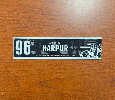 #96 Chris Harpur Military Appreciation Nameplate - November 9, 2024