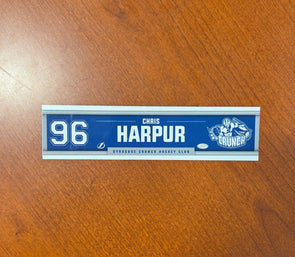 #96 Chris Harpur Away Nameplate 2024-25 Season