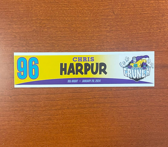 #96 Chris Harpur 90s Night Nameplate - 2023-24 Season