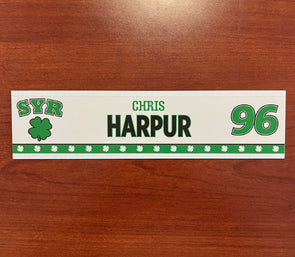 #96 Chris Harpur St. Patricks Day Nameplate