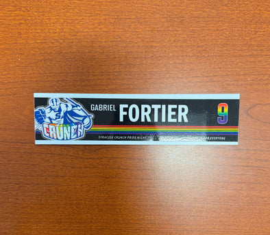 #9 Gabriel Fortier Pride Nameplate - February 21, 2025