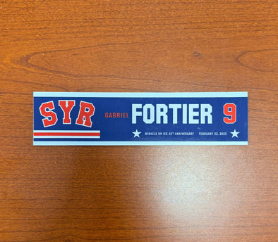 #9 Gabriel Fortier 45th Anniversary Miracle on Ice Nameplate - February 22, 2025