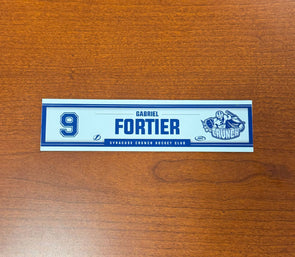 #9 Gabriel Fortier Home Nameplate 2024-25 Season