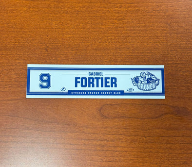 #9 Gabriel Fortier Home Nameplate 2024-25 Season