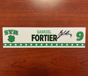 #9 Gabriel Fortier Signed St. Patricks Day Nameplate