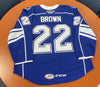 #22 Logan Brown Blue Jersey - 2023-24