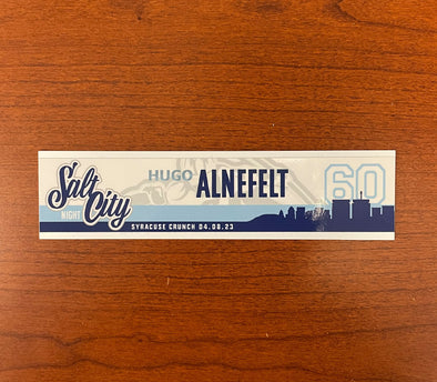 #60 Hugo Alnefelt Salt City Night Nameplate - April 8, 2023