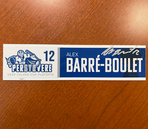 Autographed #12 Alex Barre-Boulet Calder Cup Playoffs Nameplate - 2023