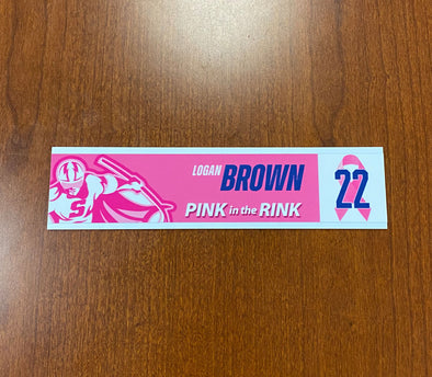 #22 Logan Brown - 2023-24 Pink in the Rink