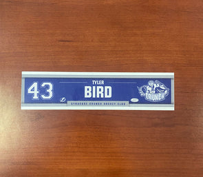 #43 Tyler Bird a Away Nameplate