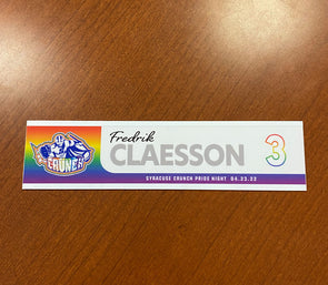 #3 Fredrick Claesson Pride Nameplate - April 23, 2022