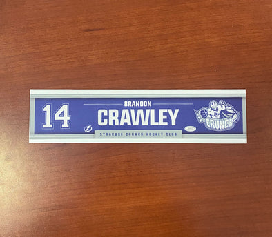 #14 Brandon Crawley Away Nameplate