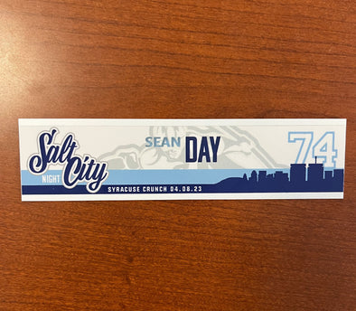 #74 Sean Day Salt City Night Nameplate - April 8, 2023
