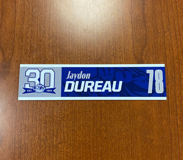 #78 Jaydon Dureau 30th Nameplate 2023-24