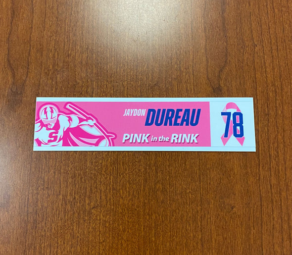 #78 Jaydon Dureau - 2023-24 Pink in the Rink