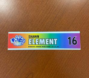 #16 Shawn Element Pride Night Nameplate - March 31, 2023