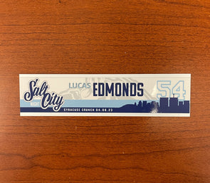 #54 Lucas Edmonds Salt City Night Nameplate - April 8, 2023
