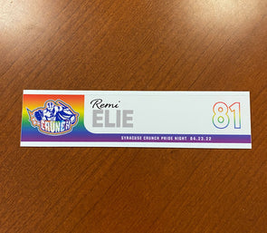 #81 Remi Elie Pride Night Nameplate - April 23, 2022