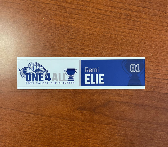 #81 Remi Elie Calder Cup Playoffs Away Nameplate - 2021-22