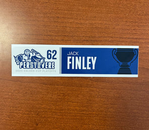 #62 Jack Finley Calder Cup Playoffs Nameplate - 2023