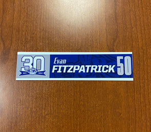 #50 Evan Fitzpatrick 30th Nameplate 2023-24