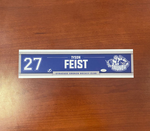 #27 Tyson Feist Away Nameplate